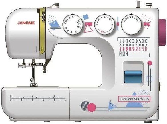 

Швейная машина Janome Excellent Stitch 18A белый