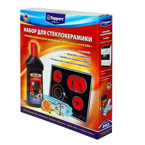 

Средство для ухода за техникой Topperr 3411 Набор для ухода за стеклокерамикой