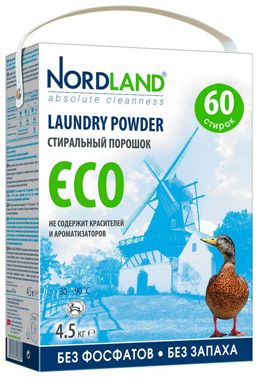 

Средство для стирки NORDLAND (390865) Стиральный порошок ECO 4,5кг