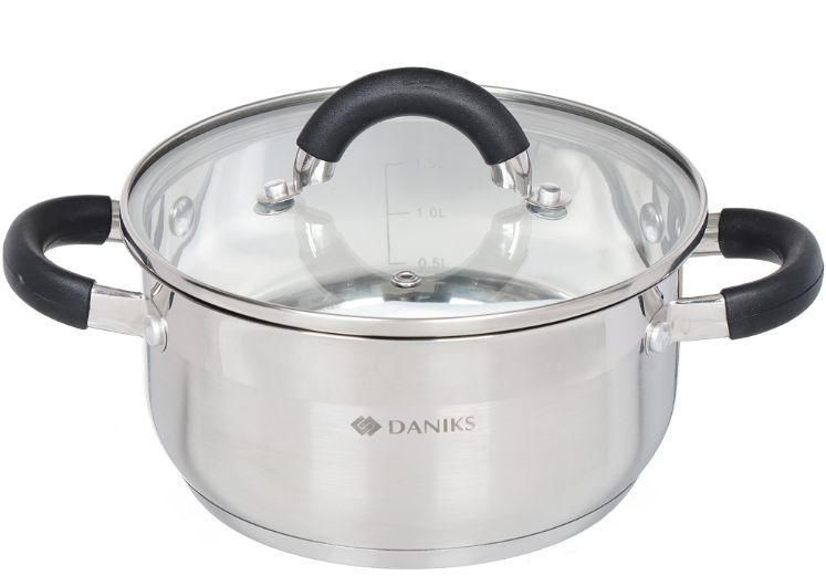 

Кастрюля Daniks QS-1-18 2,2л
