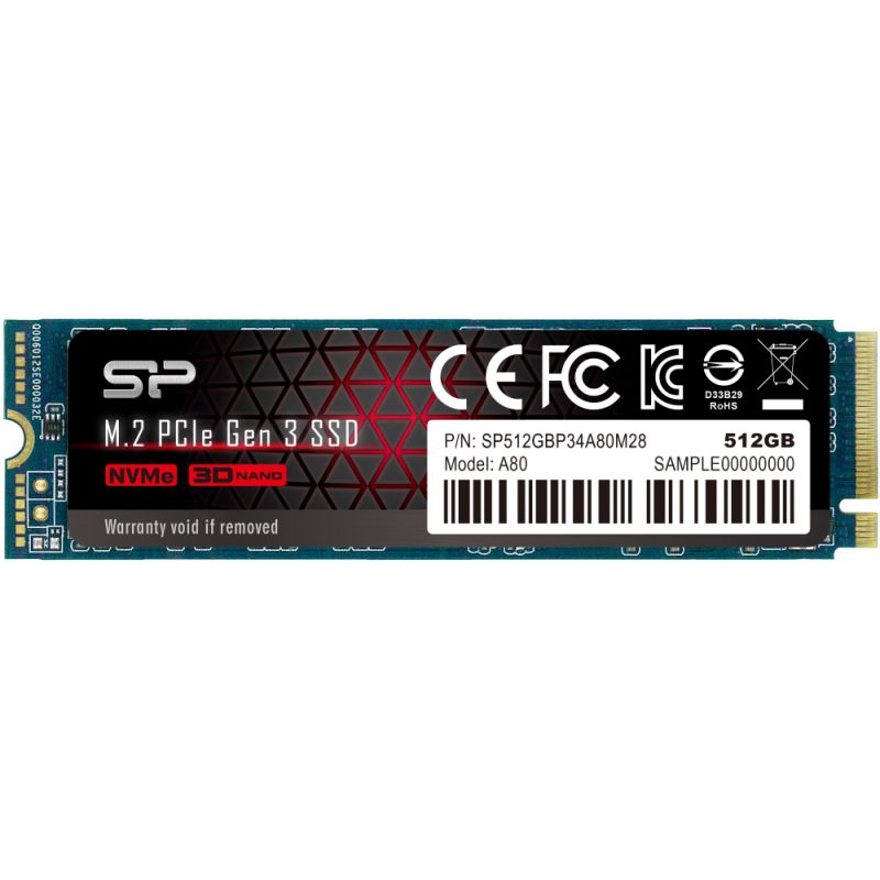 

SSD накопитель Silicon Power P34A80 512Гб M.2 (SP512GBP34A80M28)