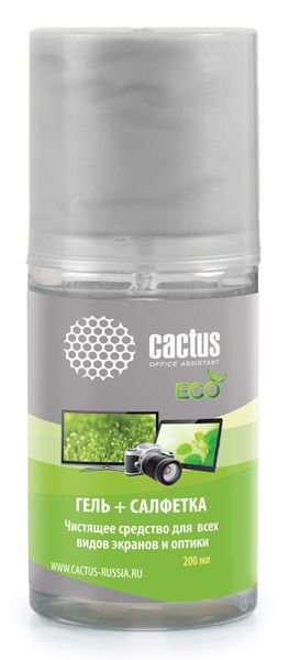 

Средство для ухода за техникой Cactus CS-S3004E 200мл Чистящий набор для экранов и оптики
