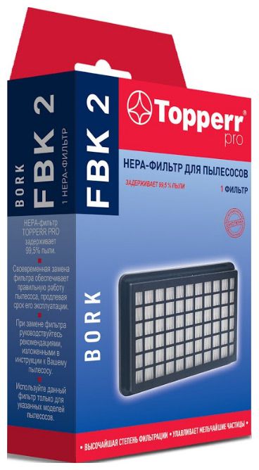 

Фильтр для пылесоса Topperr 1170 FBK 2