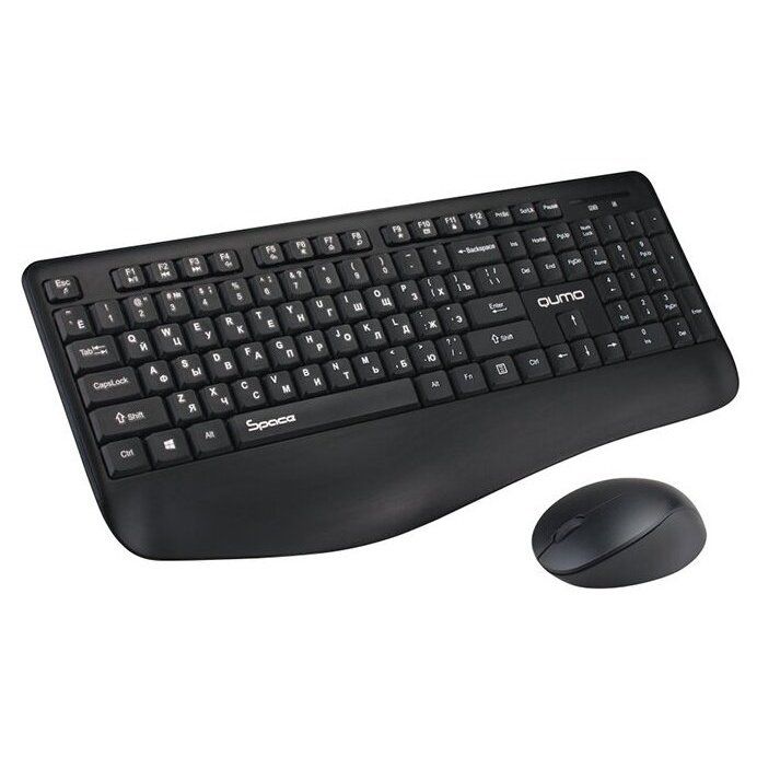 

Комплект мыши и клавиатуры Qumo Space Black К57/М75 (30704)