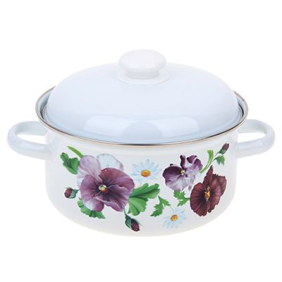 

Кастрюля Лысьва 1512АП2/4 Кастр. эм. 3,0л Анютины глазки