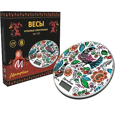 

Кухонные весы Матрена МА-197 городецкая роспись (8115)
