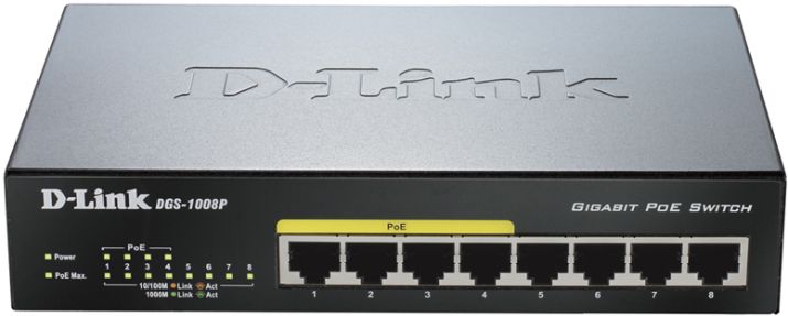 

Коммутатор D-Link DGS-1008P/E1A
