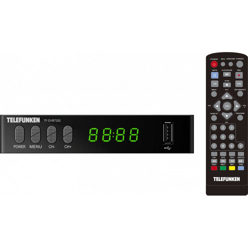 

Цифровой тюнер Telefunken TF-DVBT252 черный