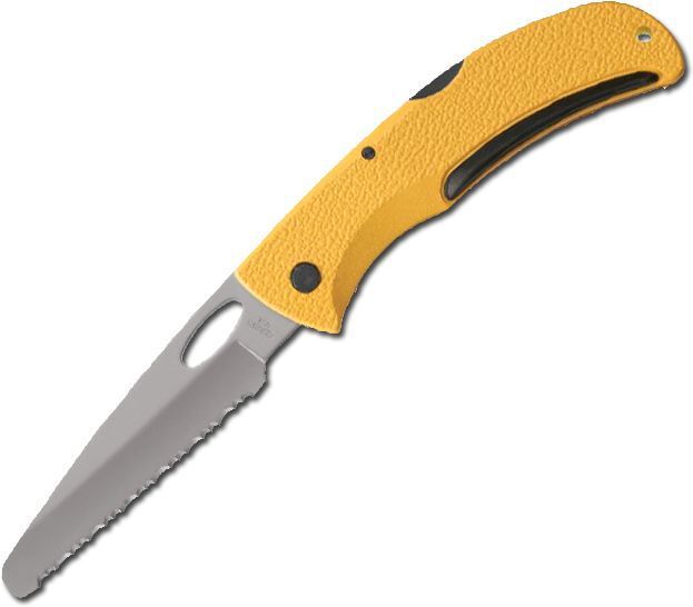 Нож походный Gerber E-Z Out Rescue (1015537) желтый складной нож gerber decree
