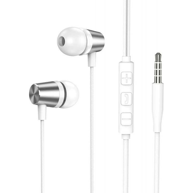 

Наушники Deppa Stereo Alum Mini серебристый/белый (44184)