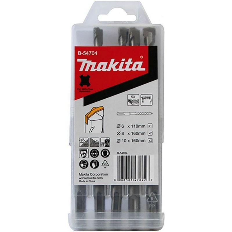 

Набор сверл Makita B-54704 (5пр) по бетону/камню