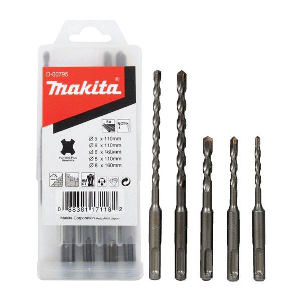 

Набор сверл Makita D-00795 по бетону (5пр)