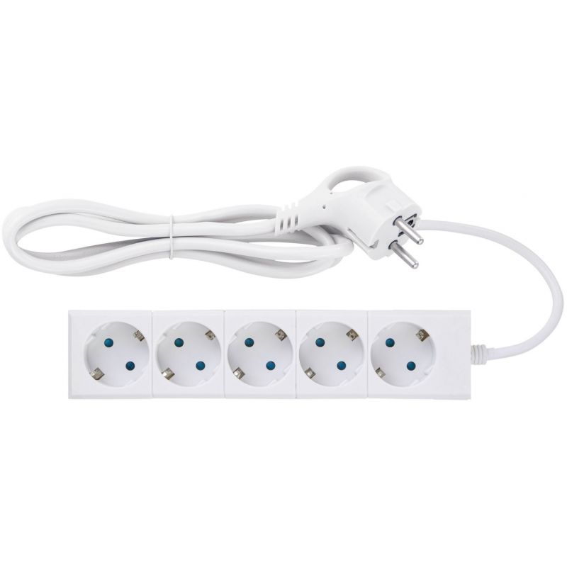 

Удлинитель DUWI 32060 9 Supraline (5гн. 3м) белый