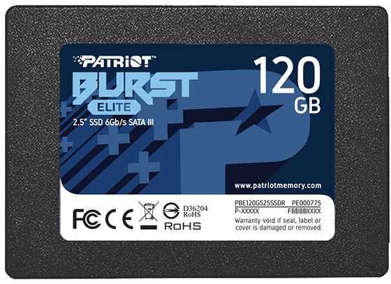 

SSD накопитель Patriot Burst Elite 2.5/SATA III/120Gb (PBE120GS25SSDR)