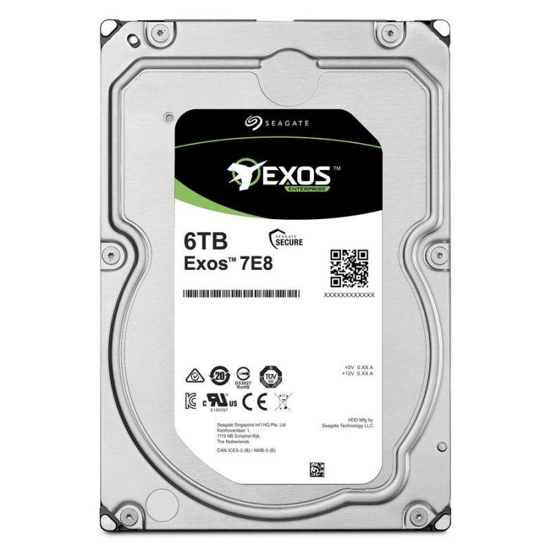 

Жесткий диск Seagate Exos 7E8 512E/3.5/256Mb (ST6000NM0095)