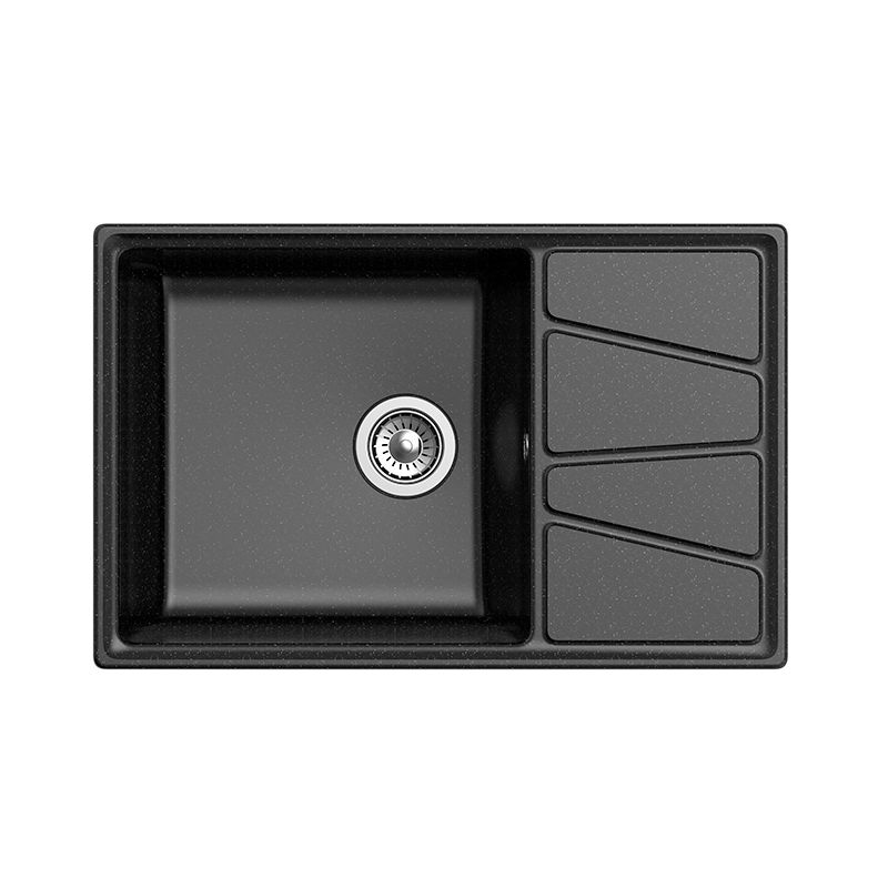 

Кухонная мойка GranFest VERTEX GF-V-780L черный