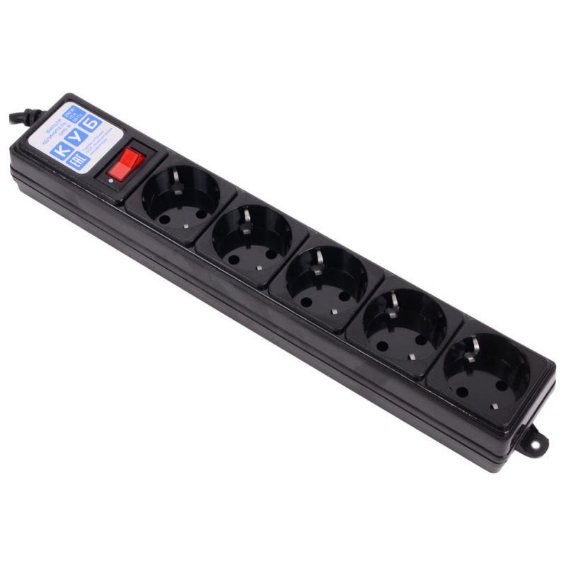 

Сетевой фильтр Powercube SPG-B-10-BLACK (3м, 5 розеток, черный)