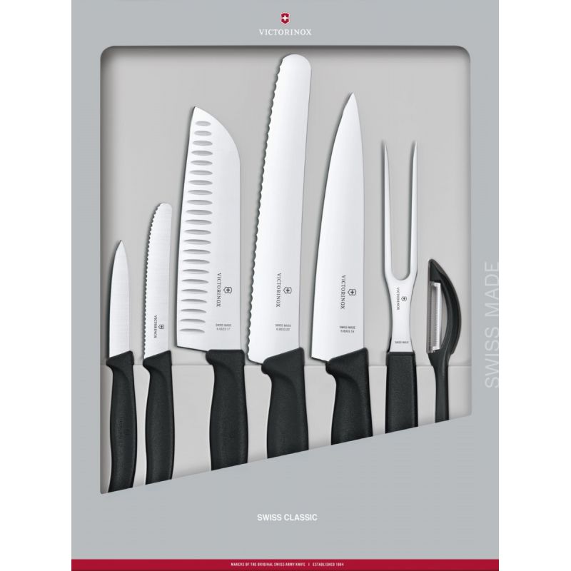 

Набор кухонных ножей Victorinox Swiss Classic Kitchen черный (6.7133.7G)