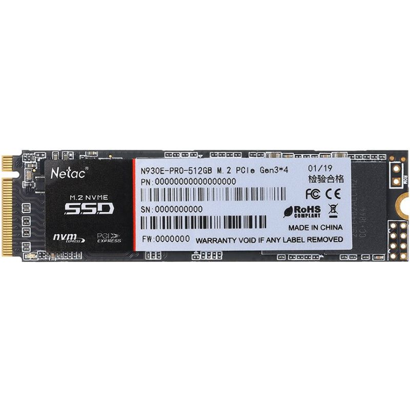 

SSD накопитель Netac 512GbSSD (NT01N930E-512G-E4X)