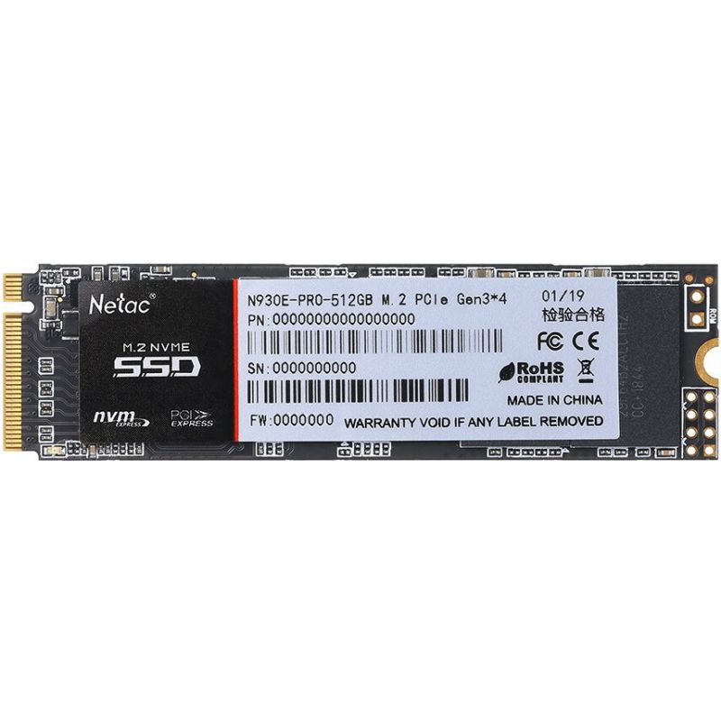 SSD накопитель Netac 512GbSSD (NT01N930E-512G-E4X)