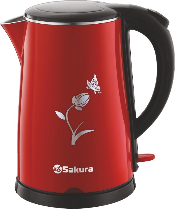 

Чайник Sakura SA-2159BR красный/черный