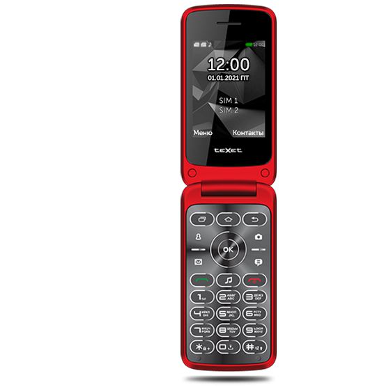 

Телефон TeXet TM-408 красный
