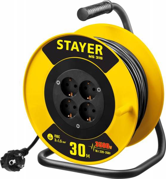 

Удлинитель Stayer MS 315 30 м, 4 гнезда (55078-30)