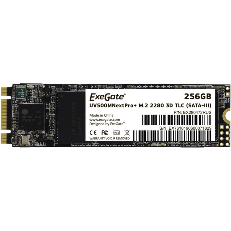 

SSD накопитель EXEGATE UV500MNextPro+ 256GB/M.2 (EX280472RUS)