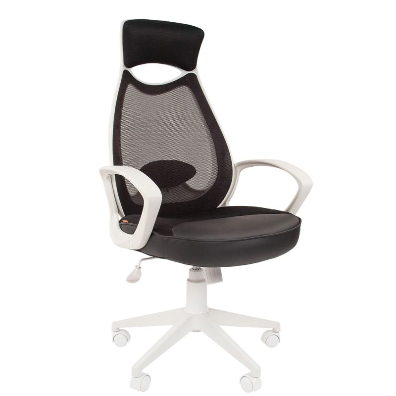 

Кресло Chairman 840 белый пластик TW11\TW-01 черный