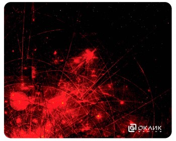 

Коврики для мыши Oklick OK-F0252 красные частицы