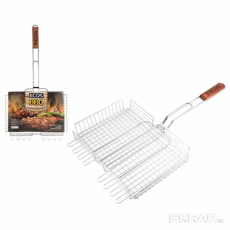 

Аксессуар для грилей Ecos 22002D решетка для барбекю 35x25x6см (999633)