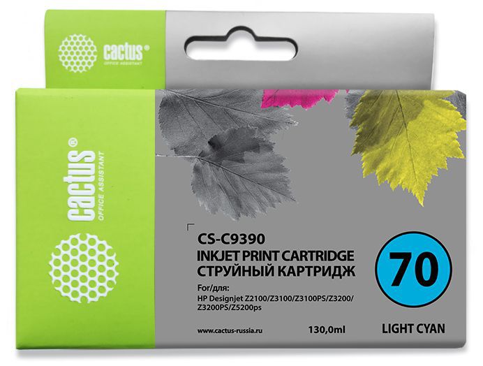 

Картридж Cactus CS-C9390 светло-голубой N70