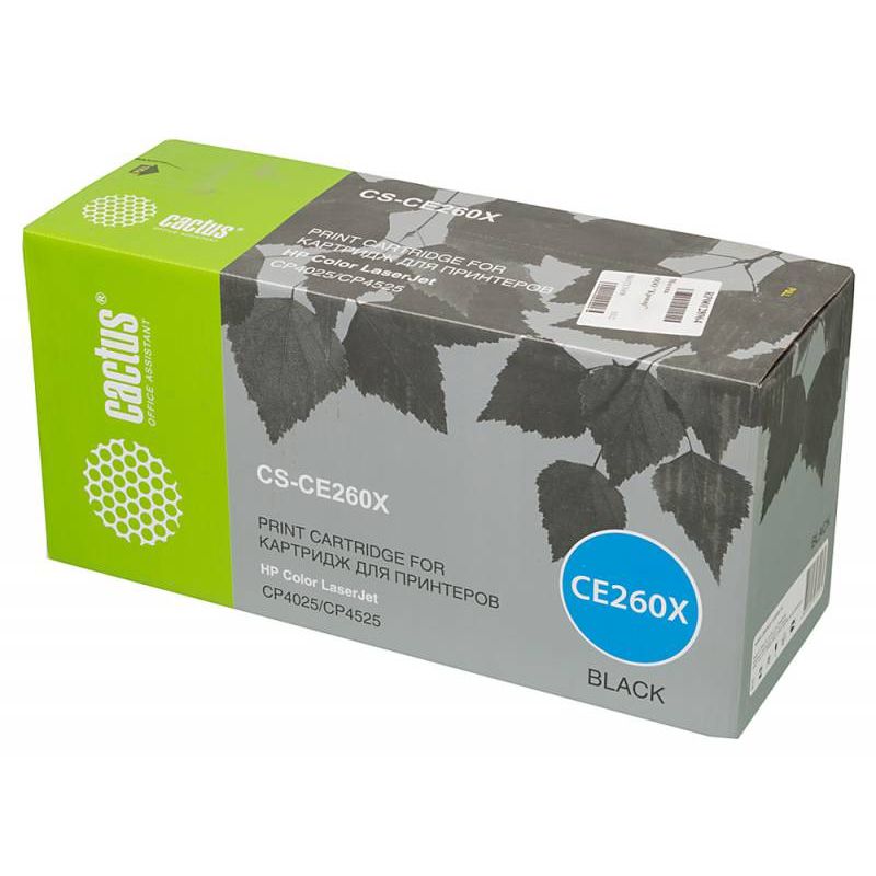 

Картридж Cactus CS-CE260X черный