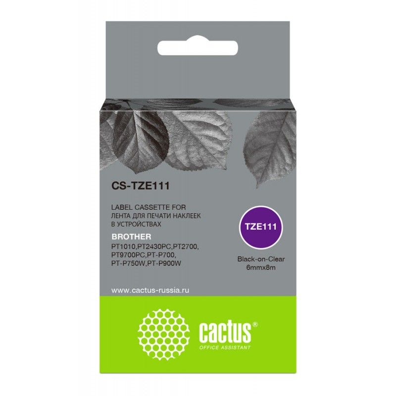 

Картридж Cactus CS-TZE111 черный