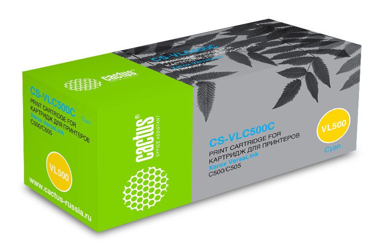 

Картридж Cactus CS-VLC500C голубой