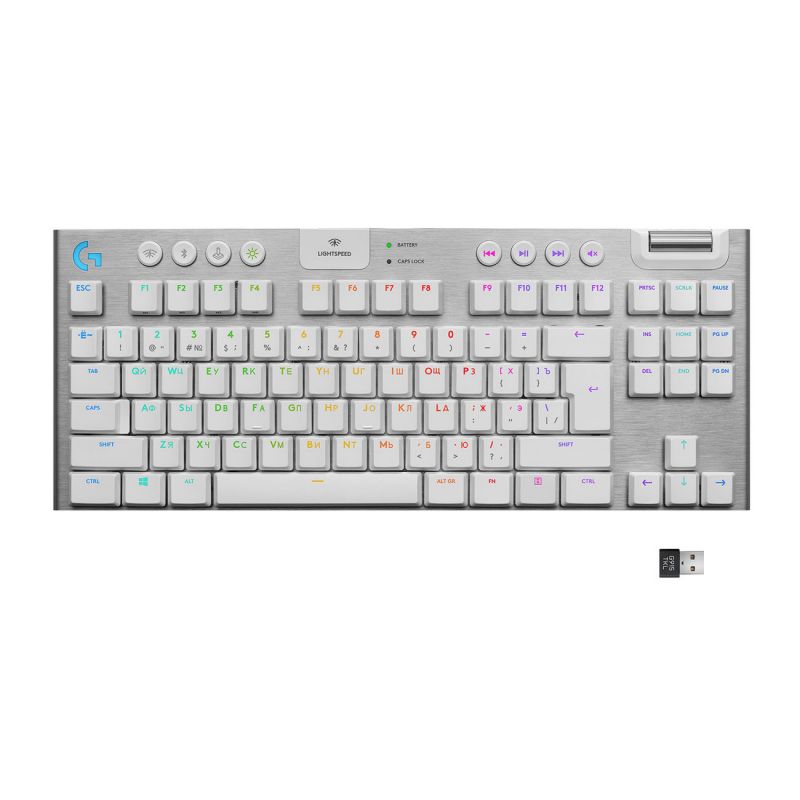 

Клавиатура Logitech G915 TKL серебристый (920-010117)