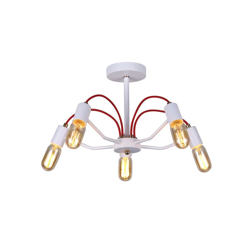 

Люстра Hiper H002-5 Белый с золотом