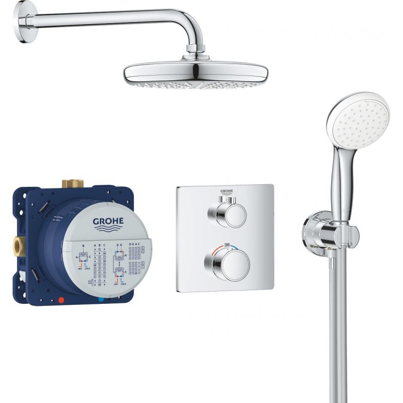 

Смеситель для ванны Grohe Grohtherm 34729000 хром