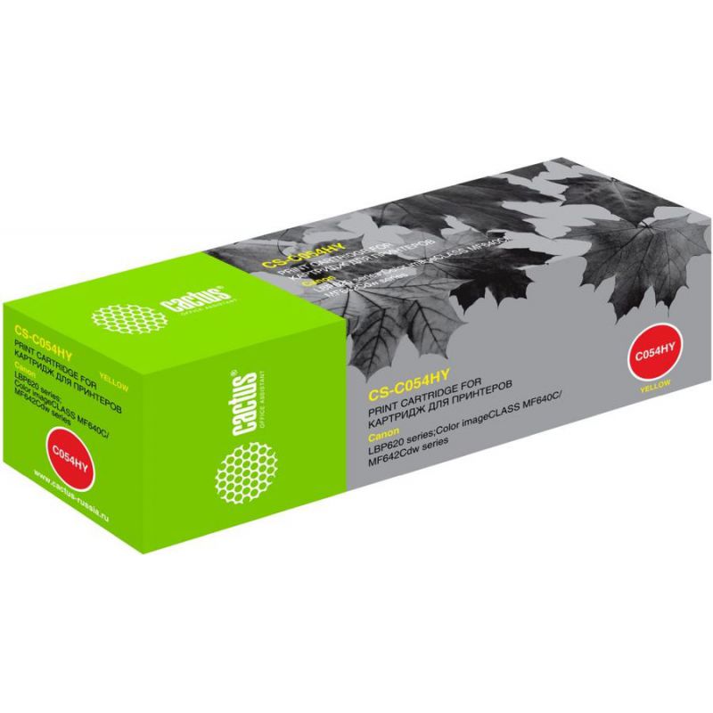 

Картридж Cactus CS-C054HY YELLOW