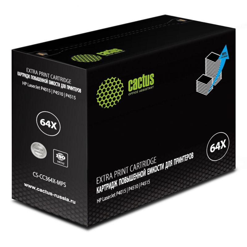 

Картридж Cactus CS-CC364X-MPS черный
