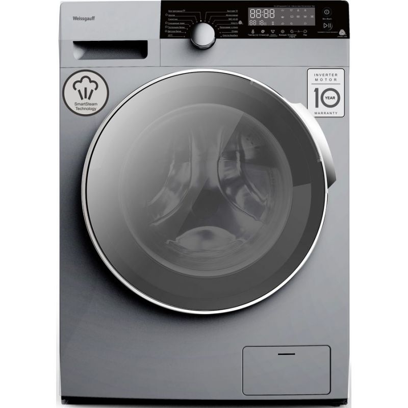 

Стиральная машина Weissgauff WM 4947 DC Inverter Steam Silver