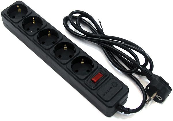 

Сетевой фильтр 5bites SP5B-130 (5роз. 3м) черный