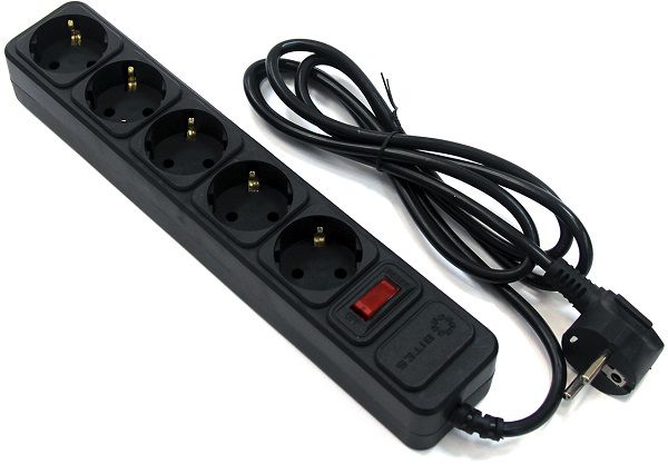 

Сетевой фильтр 5bites SP5B-150 (5роз. 5м) черный