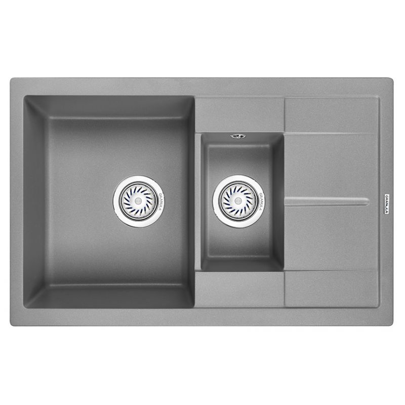 

Кухонная мойка Granula 7802 алюминиум