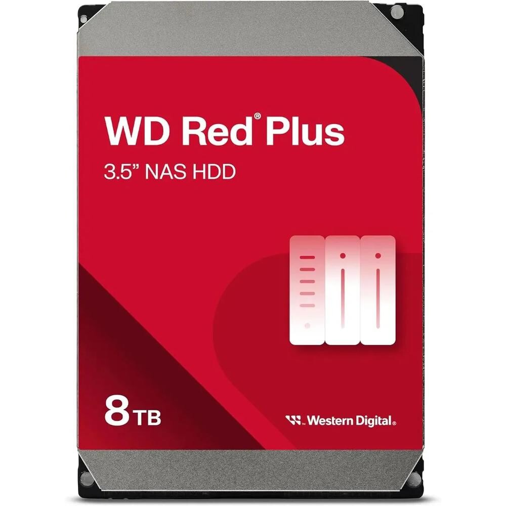 Жесткий диск Western Digital RED PLUS SATA 8TB 6GB/S 256MB (WD80EFPX)