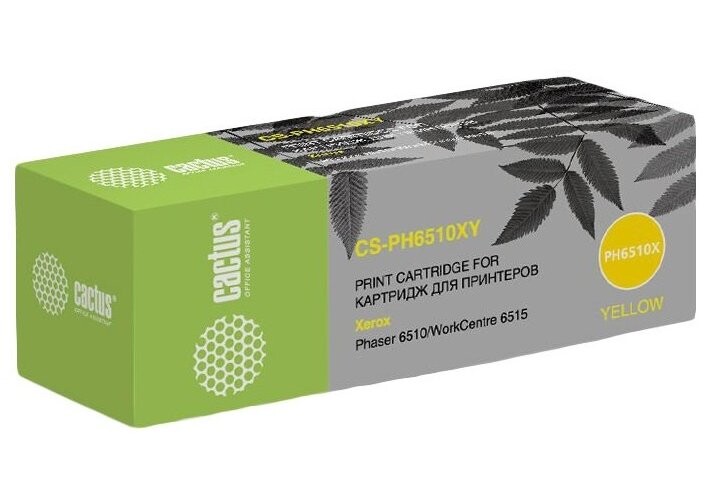 

Картридж Cactus CS-PH6510XY желтый