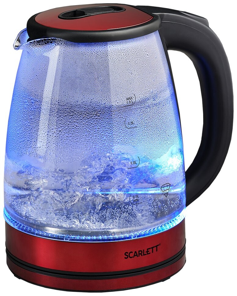 

Чайник Scarlett SC-EK27G102 красный/черный