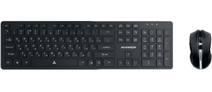 

Комплект мыши и клавиатуры Accesstyle KM201-ORE Dark Gray