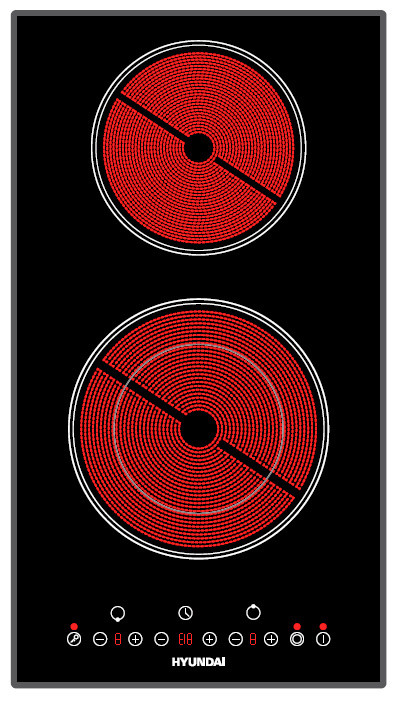 

Электрическая варочная панель Hyundai HHE 3285 BG
