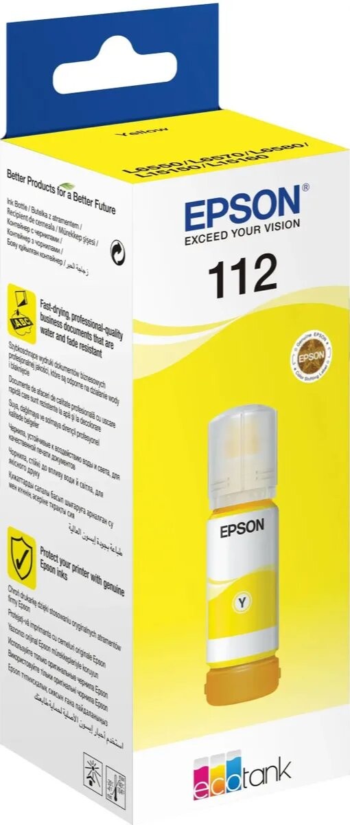

Чернила для картриджа Epson 112 C13T06C44A желтый (70мл)